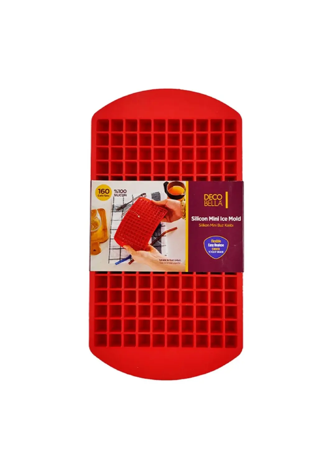 160'lı Mini Buz Kalıbı İçecek Kokteyl Buzu Mini Kare Kırık Buz Bu