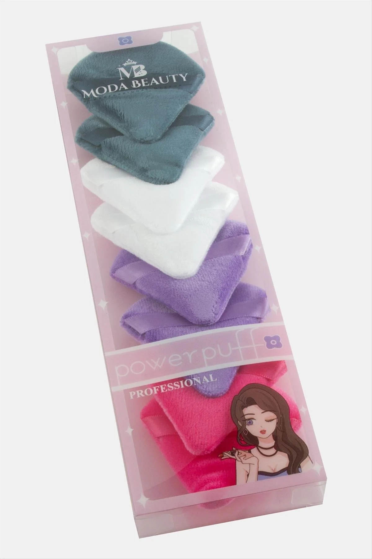 1611533749 Moda Beauty 8 Adet (213315) Pudra Süngeri-Renkli