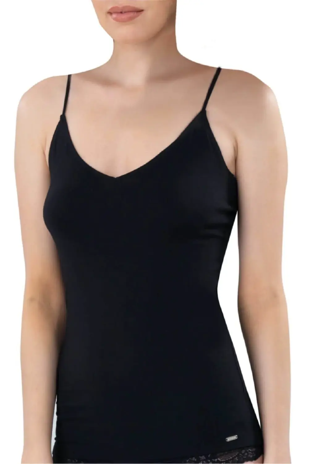 1627 Silver %94 Modal Kadın Ince Askılı Atlet