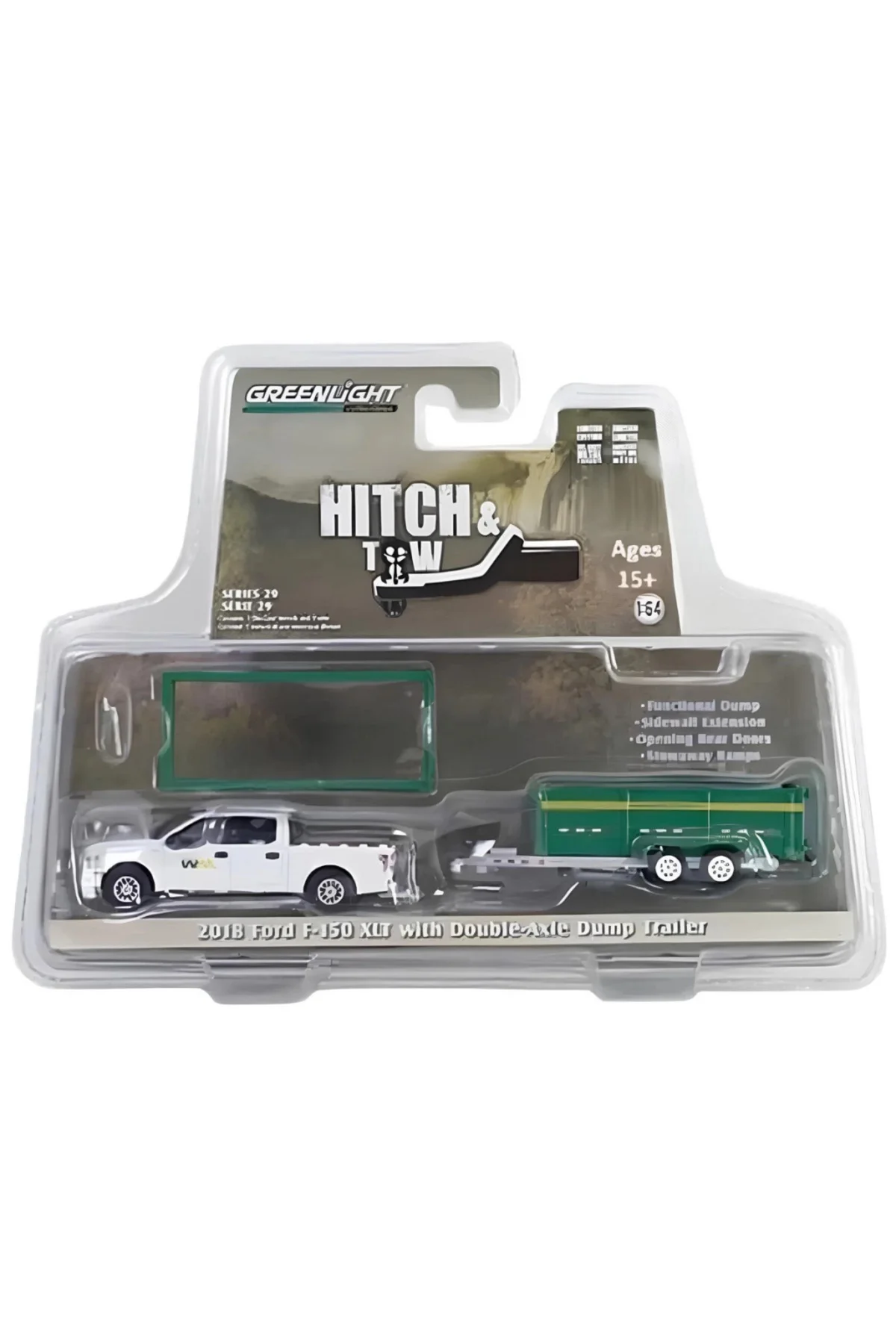 1/64 2018 Ford F-150 XLT with Double-Axle Dump