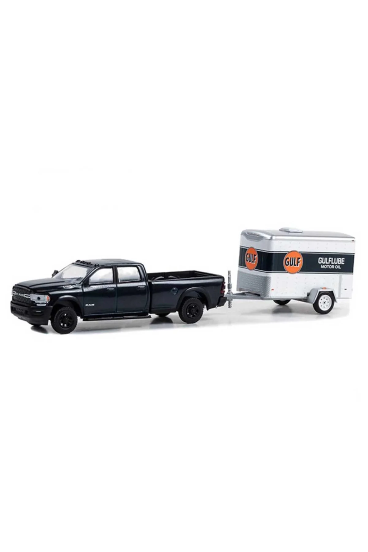 1/64 2023 Ram 2500 With Small Cargo Trailer Model Araba