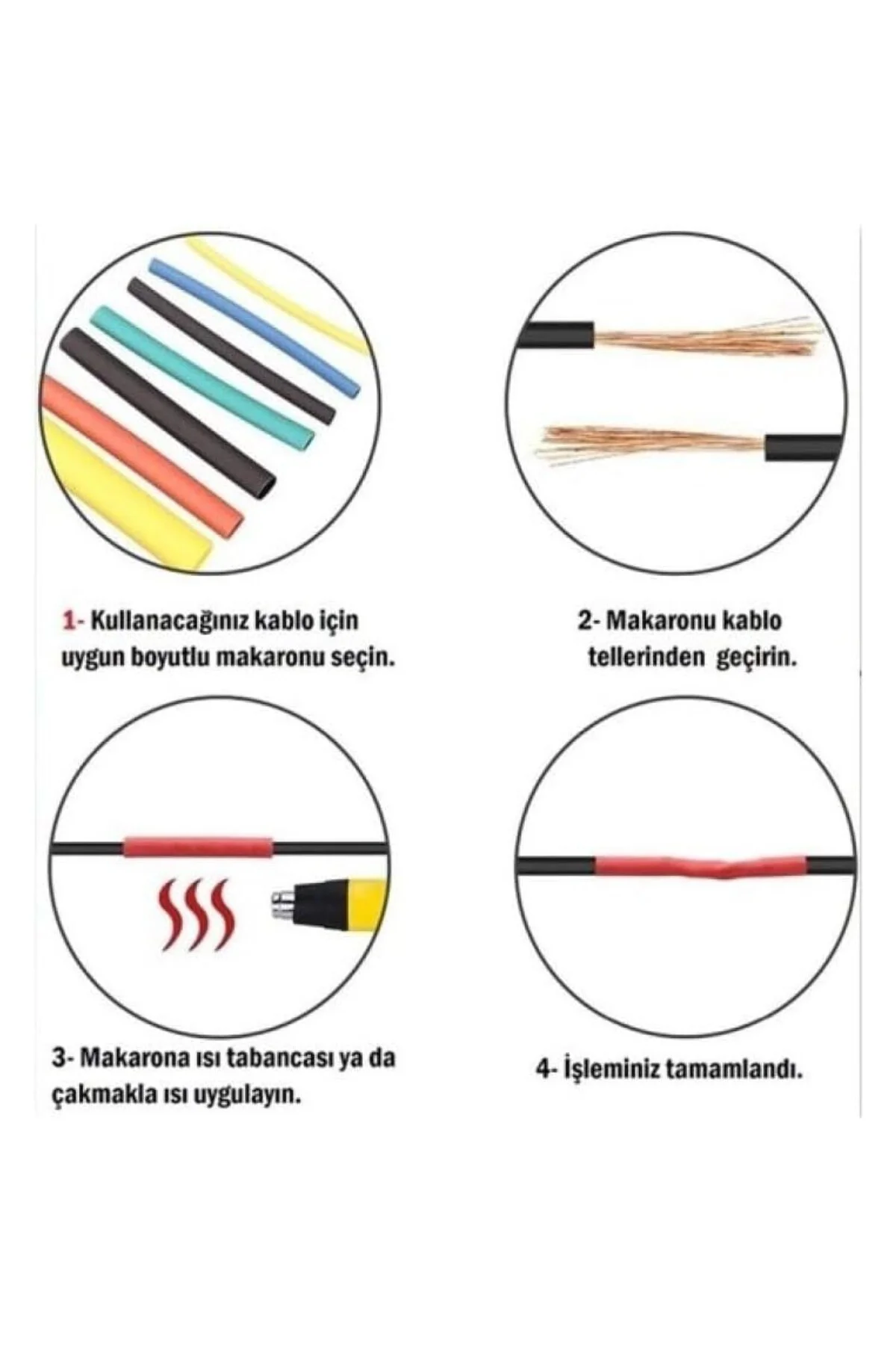 164 Adet Shrink Boru Makaron Seti, Isı ile Daralan Kablo Koruma Seti, Çeşitli Boyutlard