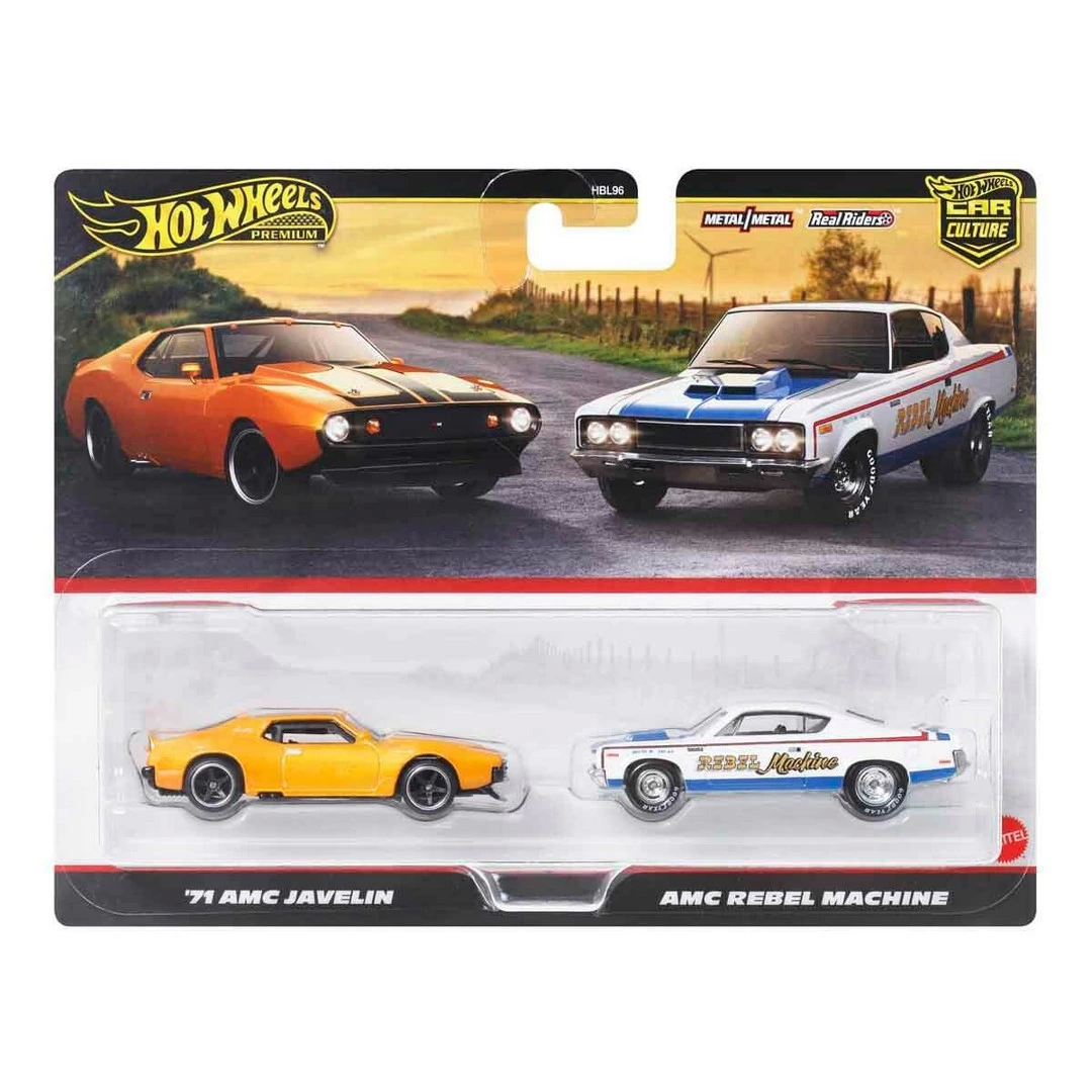 1:64 Hot Wheels Premium Car Culture 2'li 71 Amc Javelin Ve Amc Re