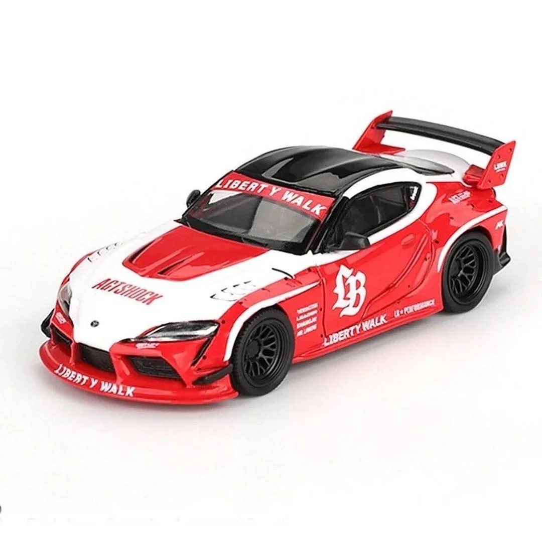 1/64 LB-WORKS Toyota GR Supra Red/White - Blister Paket MGT01103-BL