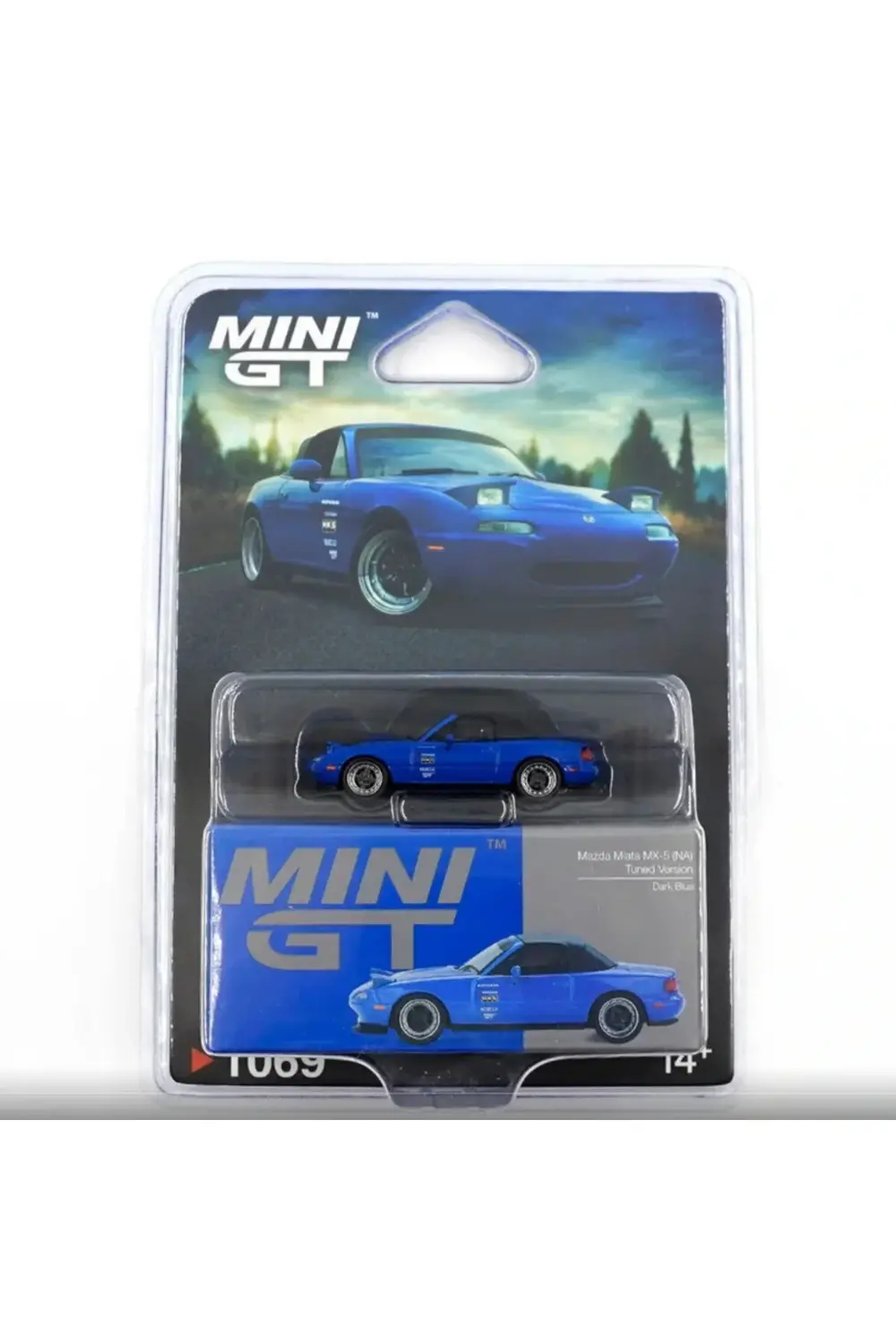 1/64 Mazda Miata MX-5 (NA) Tuned Version Dark Blue