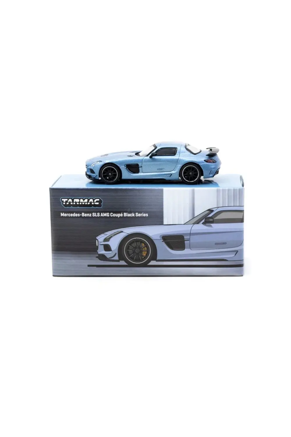 1/64 Mercedes-Benz SLS AMG Coupé Black Series Matte Blue - GLOBAL