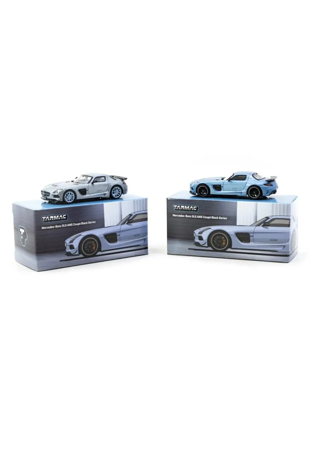 1/64 Mercedes-Benz SLS AMG Coupé Black Series Matte Blue - GLOBAL