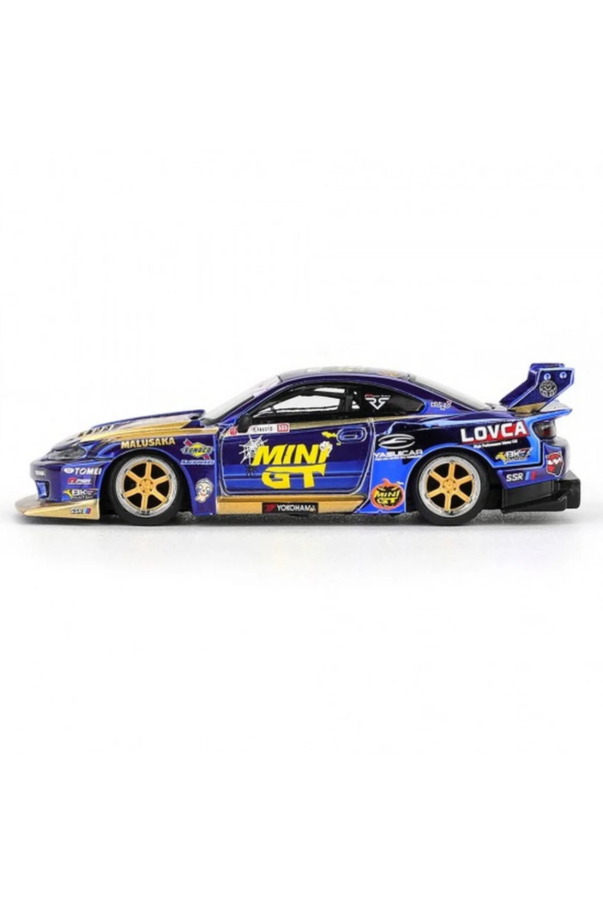 1/64 MODEL ARAÇ S15 SILVIA Team MINI GT Liberty Walk 2025 Formula Drift Halloween Special - Görsel 3