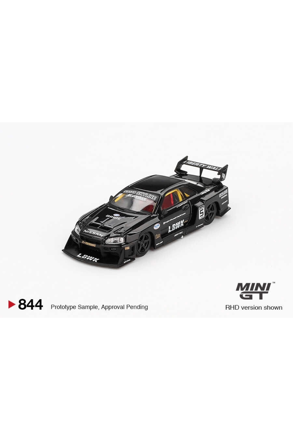 Mini Gt 1/64 Nissan Lb-Er34 Super Silhouette Skyline Black