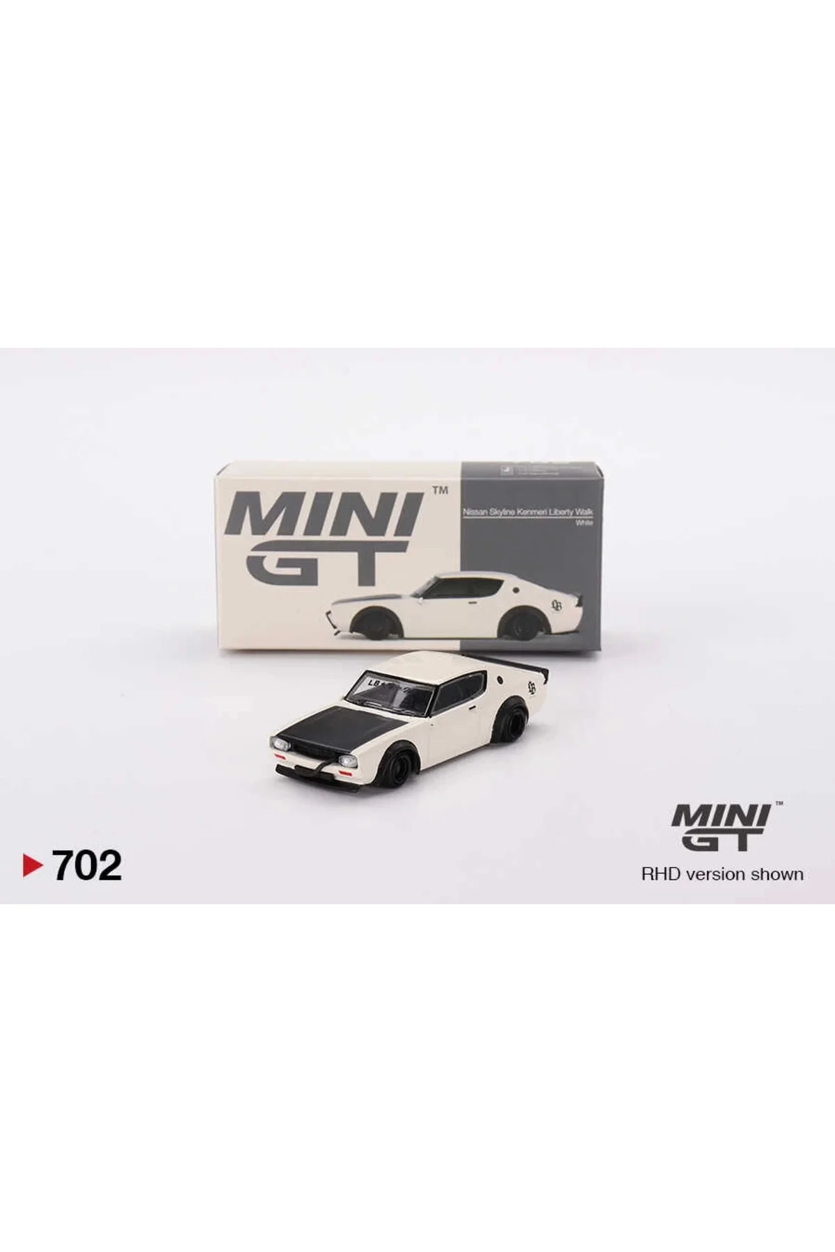 1/64 Nissan Skyline Kenmeri Liberty Walk White Mgt00702