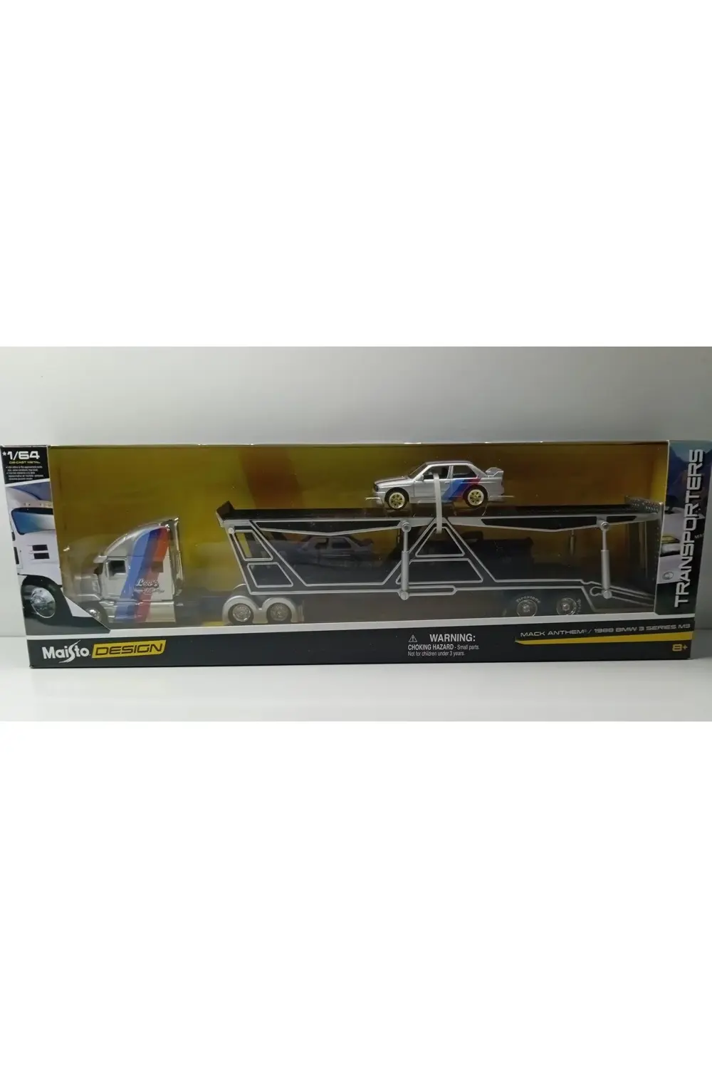 1:64 Ölçek Mack Anthem/1988 Bmw M3 Serisi Taşıyıcı Tır