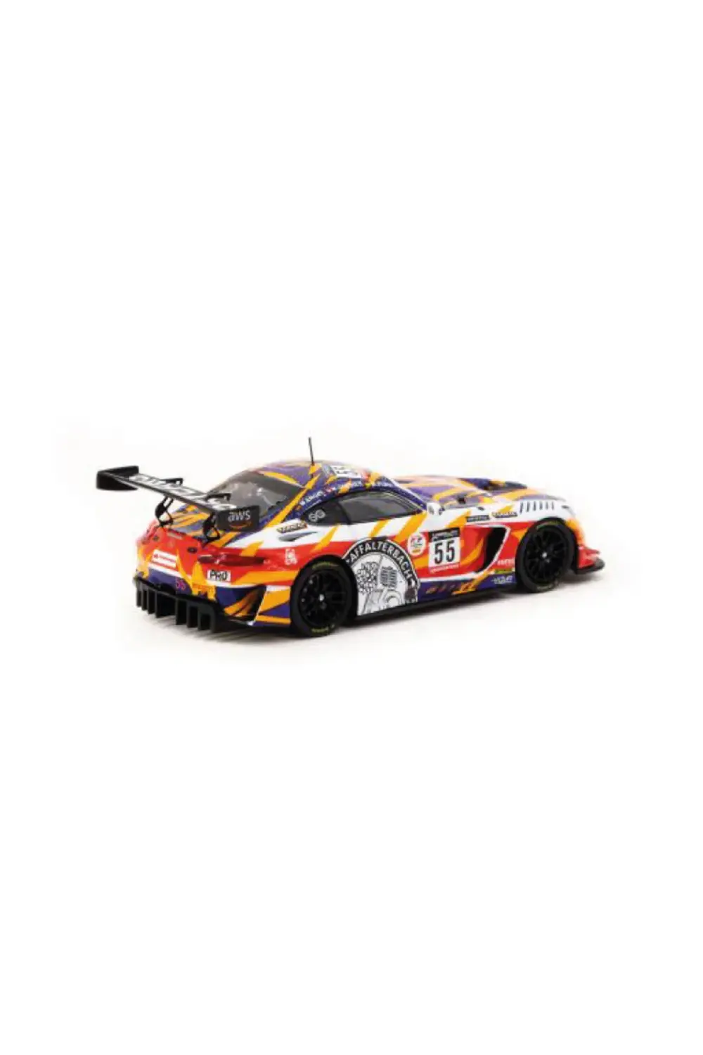 1/64 Ölçek Model Araç T64-062-22SPA55 Mercedes-AMG GT3 / 24 Hours