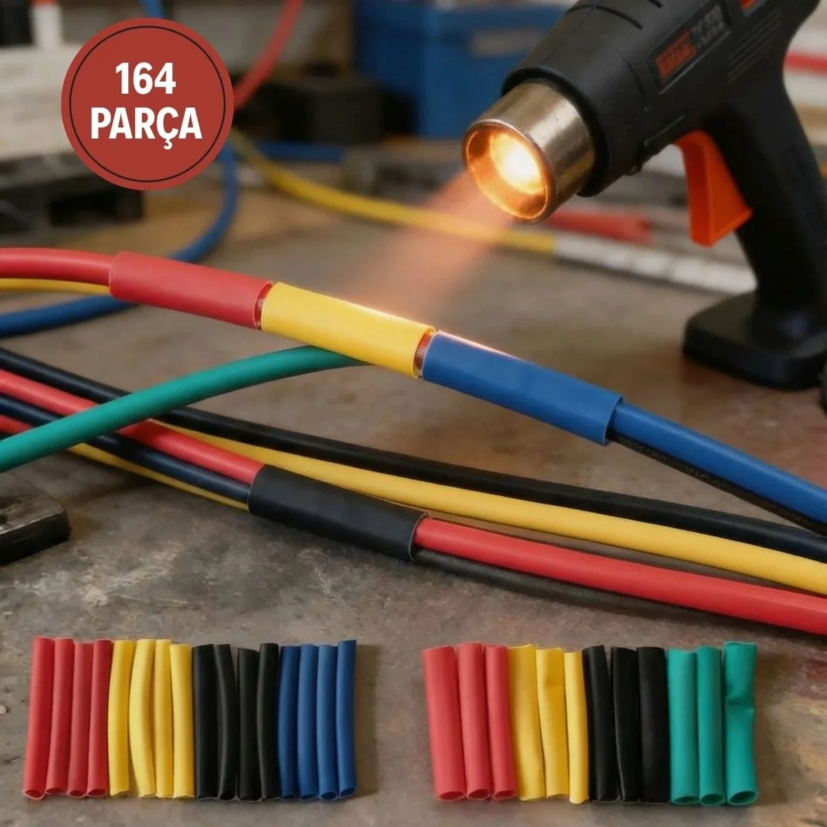 164 Parça Isı İle Daralan Makaron Seti – Elektrik Kablo İzolasyon &amp;amp; Koruma Kılıfı, Renkli Shrink Tube Set Bx40 Fiyatı, Yorumları ve Özellikleri