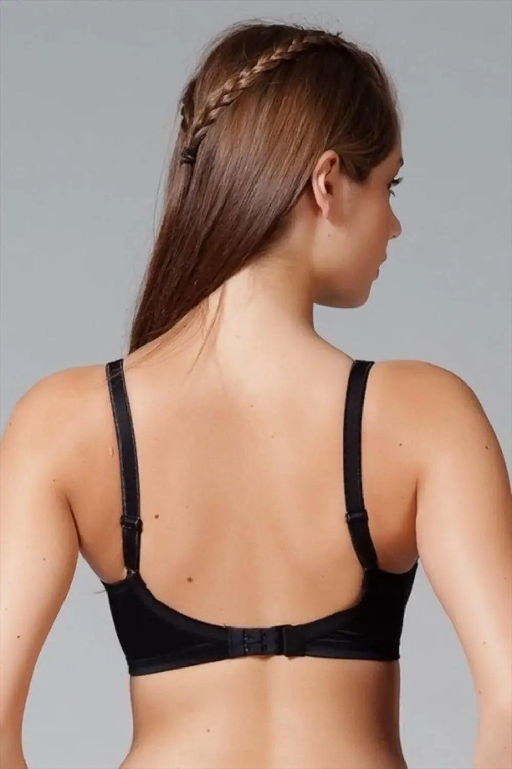 1640 Siyah Renk Balenli Desteksiz Toparlayıcı Küçültücü Sütyen