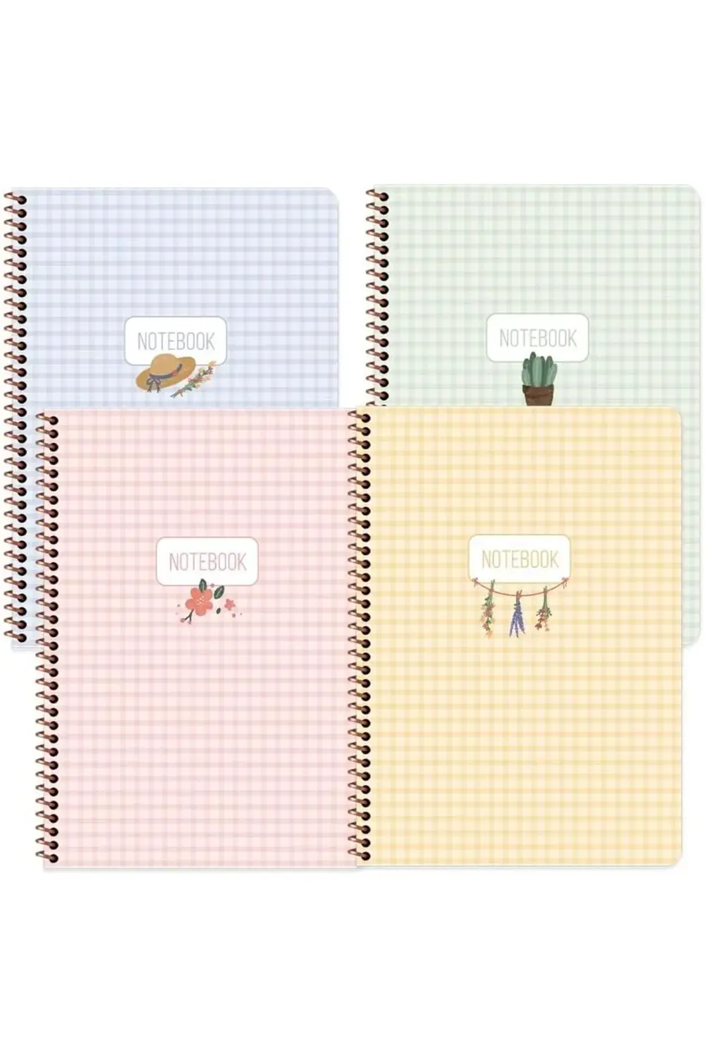 16,5x22,5 80 Yaprak Çizgili Karton Kapak Spiral Defter 1178227