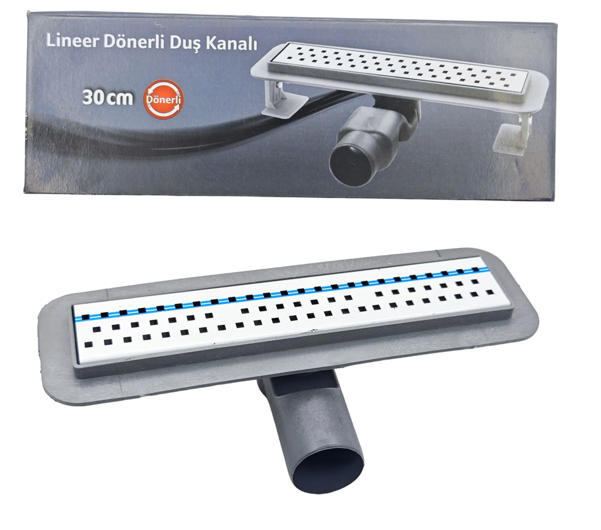 16653   Lineer Dönerli Duş Kanalı 30Cm
