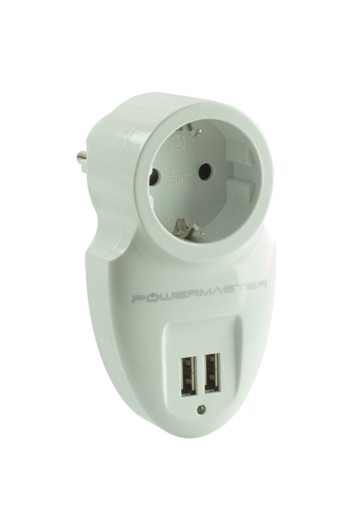 16895 Çift Usb'li Tekli Akım Korumalı Priz (16a 3500w)
