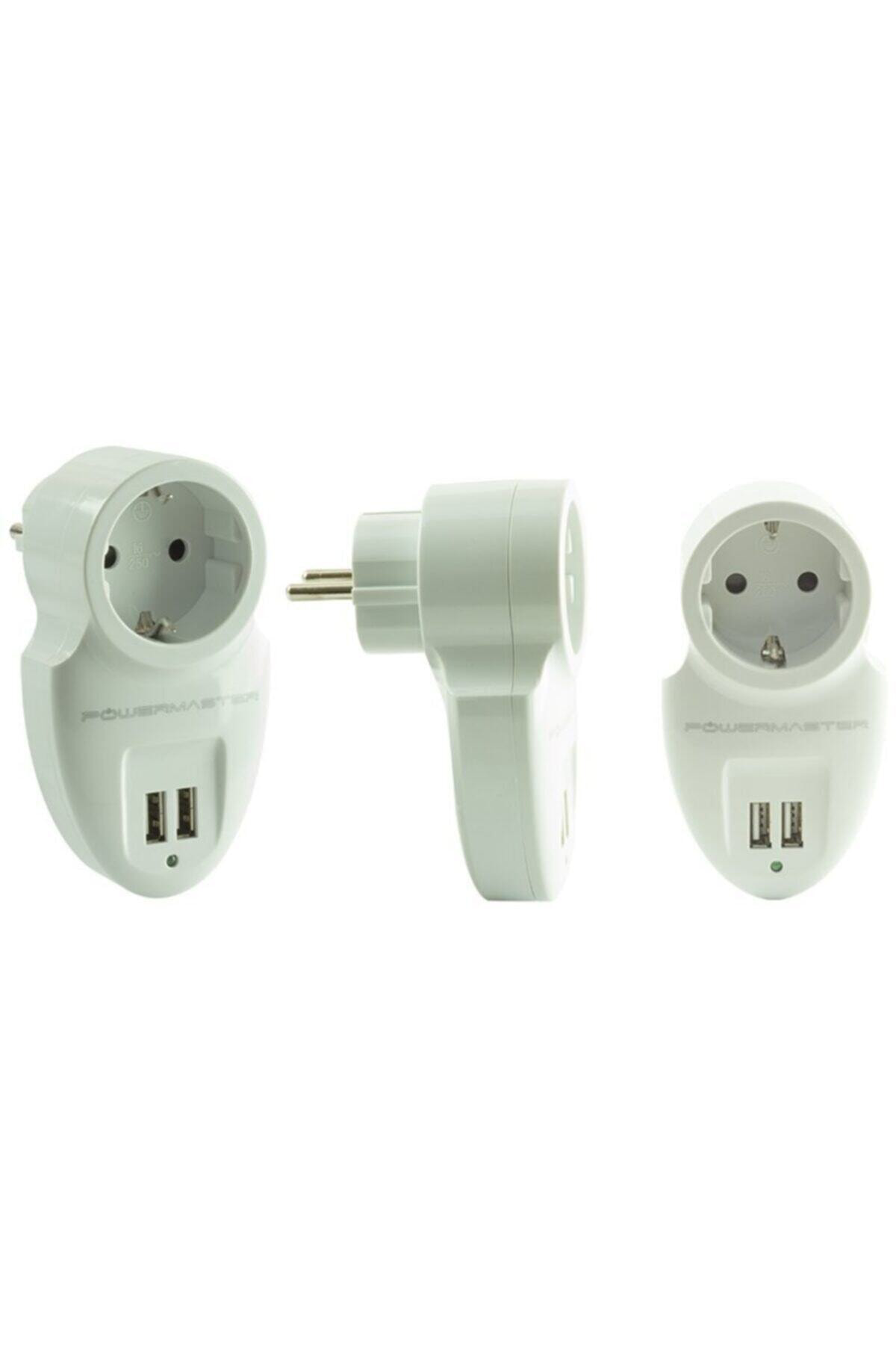 16895 Çift Usb'li Tekli Akım Korumalı Priz (16a 3500w)