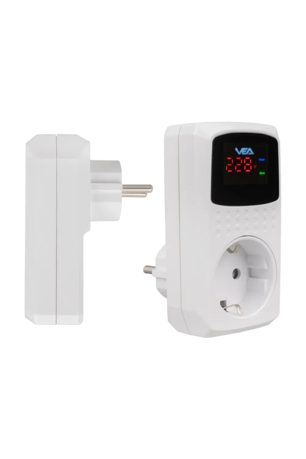 16A 3520W TEKLİ DİJİTAL GÖSTERGELİ AKIM KORUMALI PRİZ (4490)