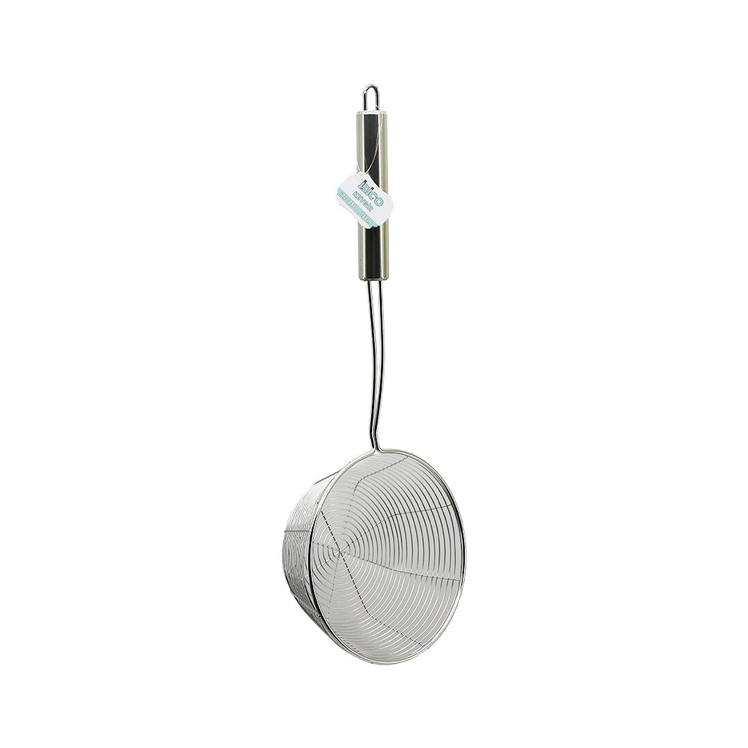 16CM  METAL SAPLI ÇELİK KEVGİR (4741)