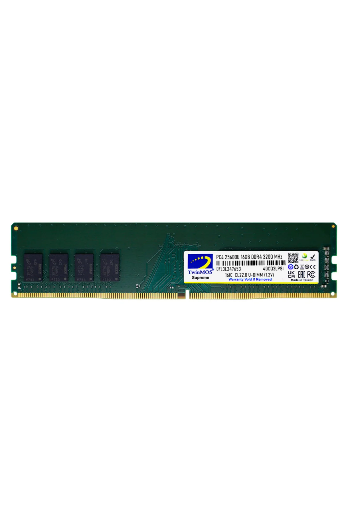 16GB DDR4 3200MHz CL22 1.2V (MDD416GB3200D) Desktop Pc Ram