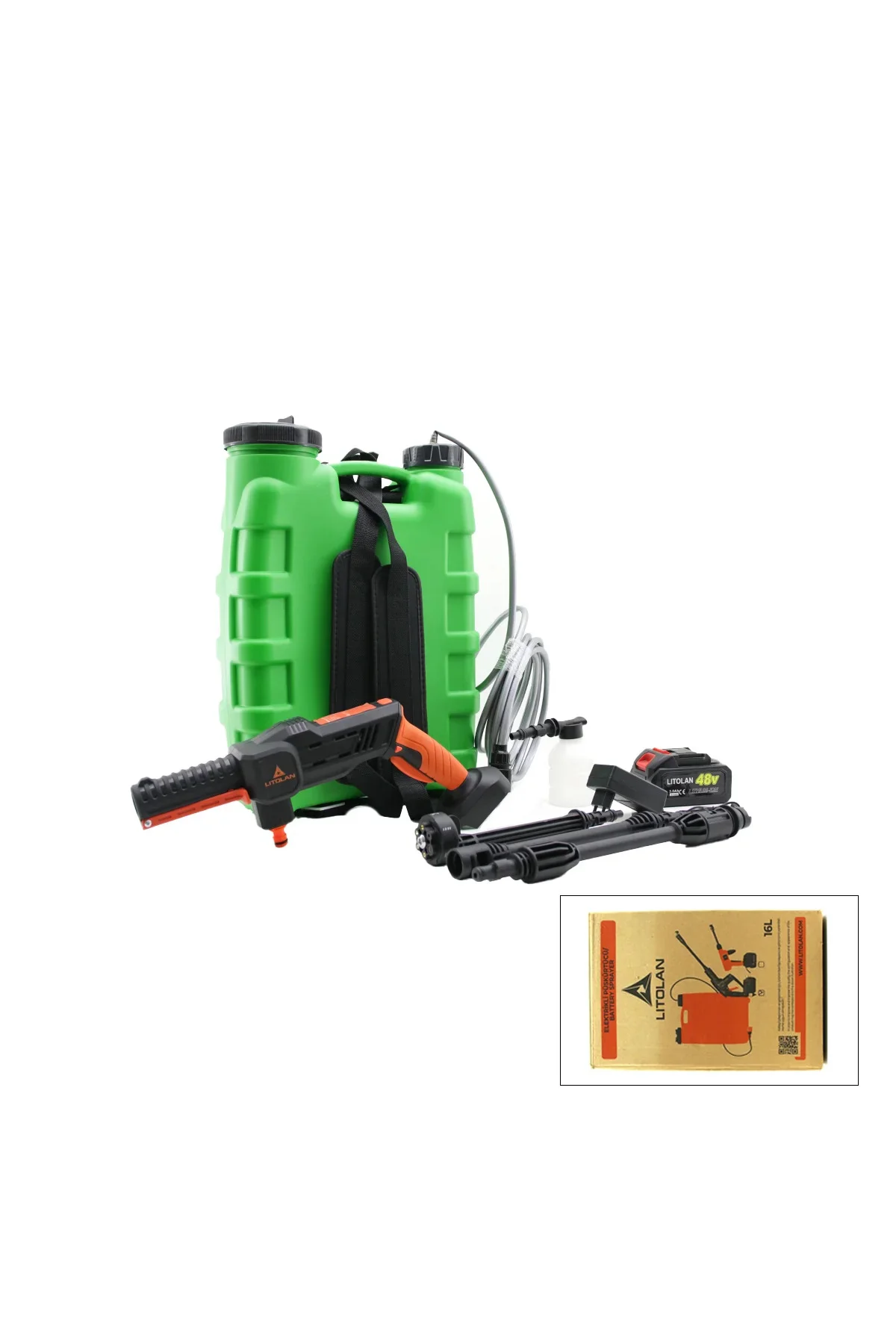 16L Elektrikli Araç Yıkama Tabancası 4.8V 16L Elektrikli Araç Yıkama Tabancası 4.8V