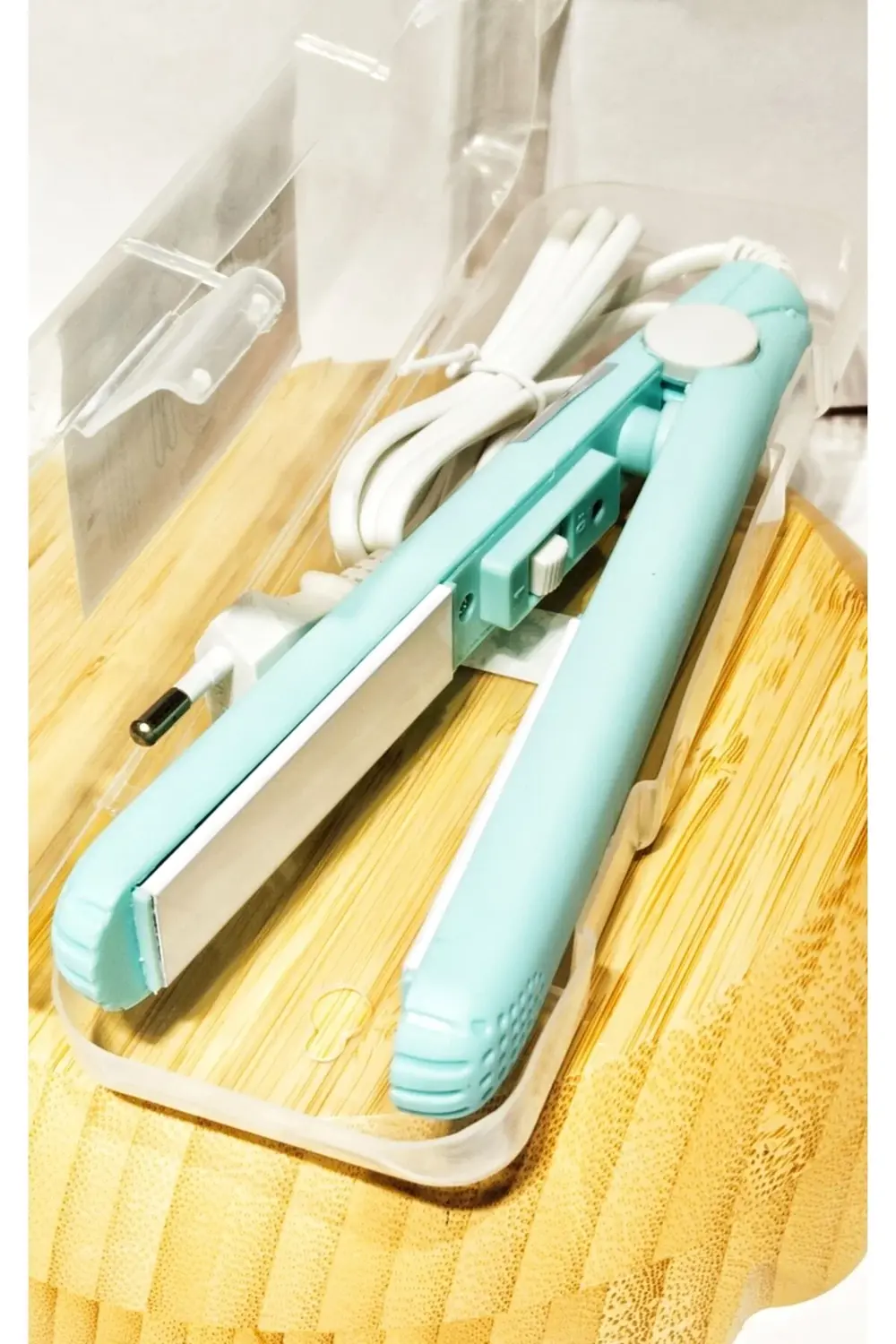 17 cm Uzunlukta Mavi Renk Seyahat Boy Düzleştirici