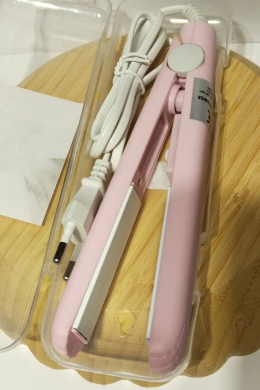 17 cm Uzunlukta Pembe Renk Seyahat Boy Düzleştirici