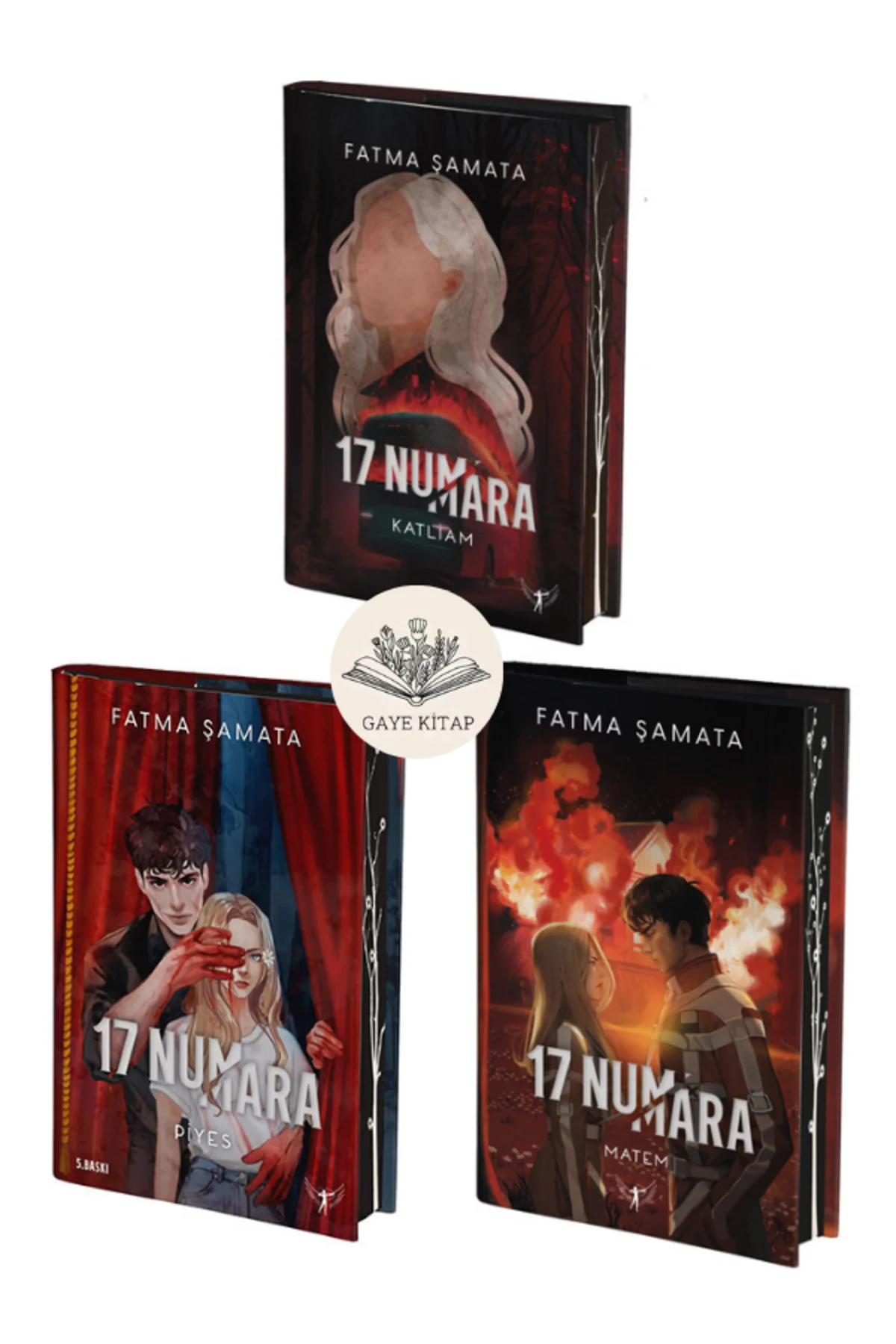 17 Numara Serisi Katliam / Piyes / Matem ( KARTON KAPAK ) 3 Kitap