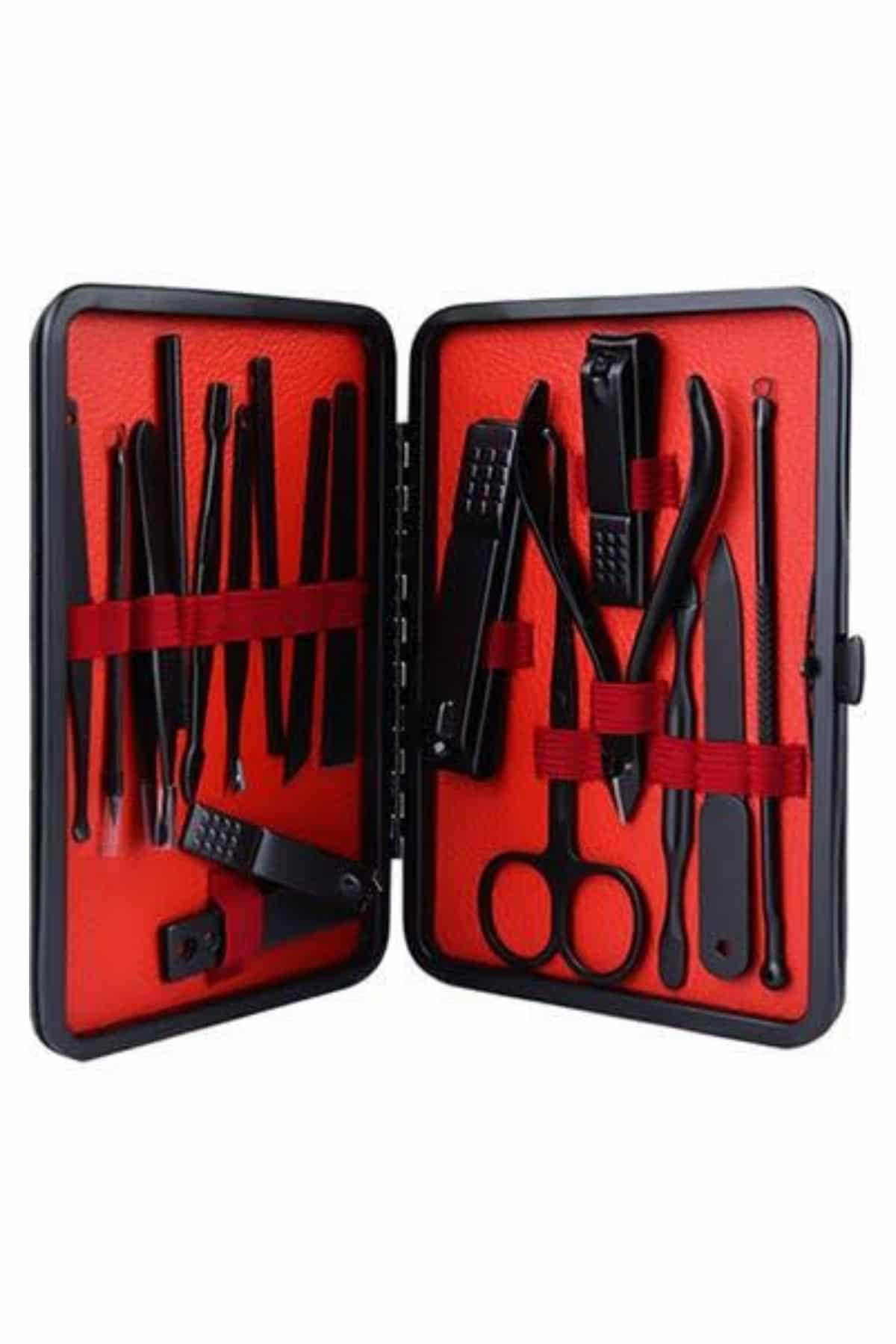 17 Parça Manikür Pedikür Seti El Ayak Bakım Seti Tırnak Makası Tö