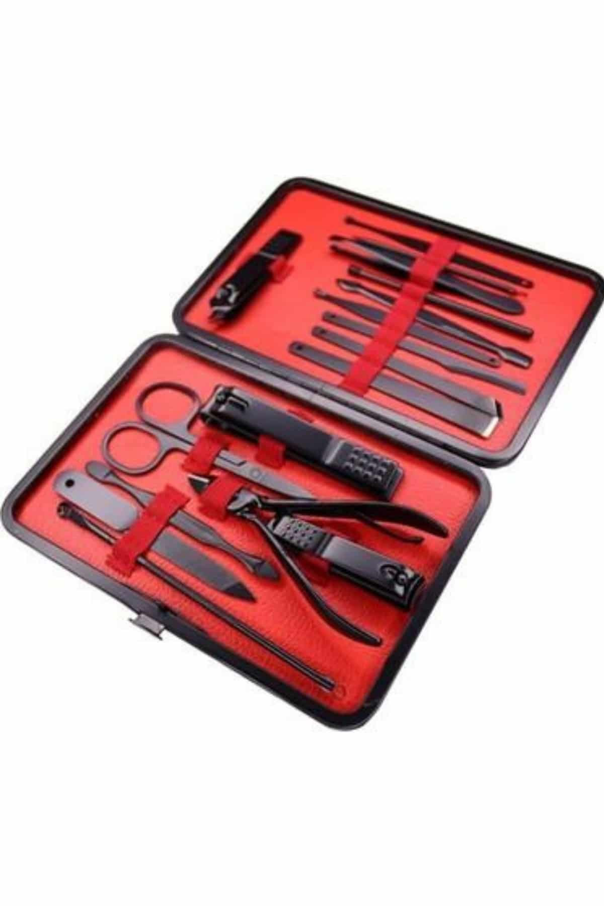 17 Parça Manikür Pedikür Seti El Ayak Bakım Seti Tırnak Makası Tö