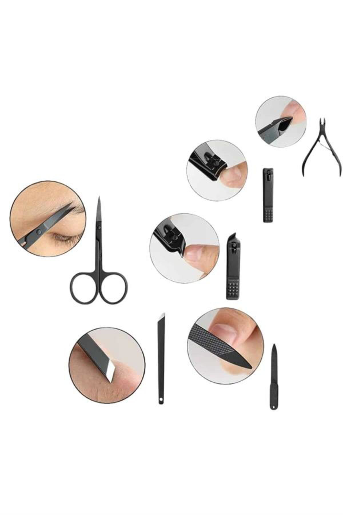 17 Parça Manikür Seti El ve Ayak Bakımı Törpü Cımbız Tırnak Temiz
