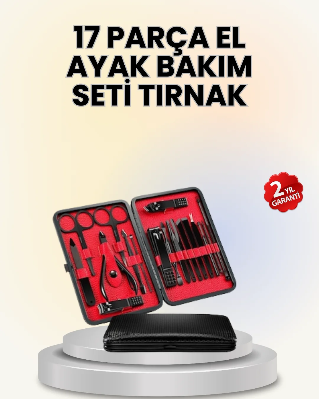 17 Parçalık Deri Kaplamalı Manikür Seti 17 Parçalık Deri Kaplamalı Manikür Seti