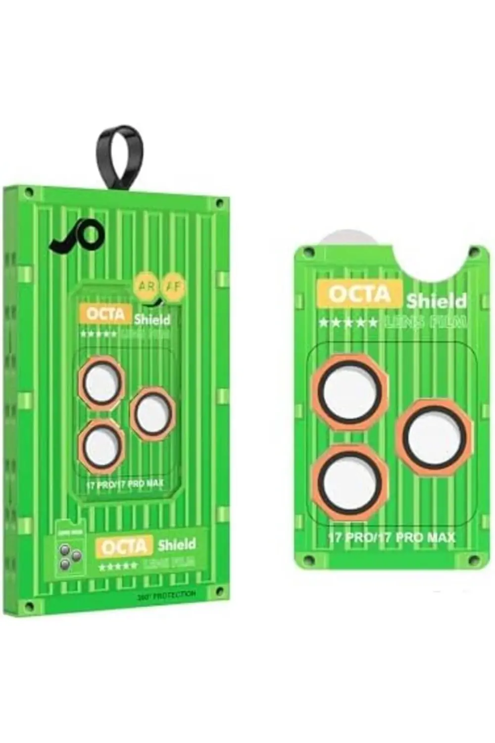 17 Pro İçin CL-19 Kamera Lens Koruyucu Köşeli Turuncu 395519