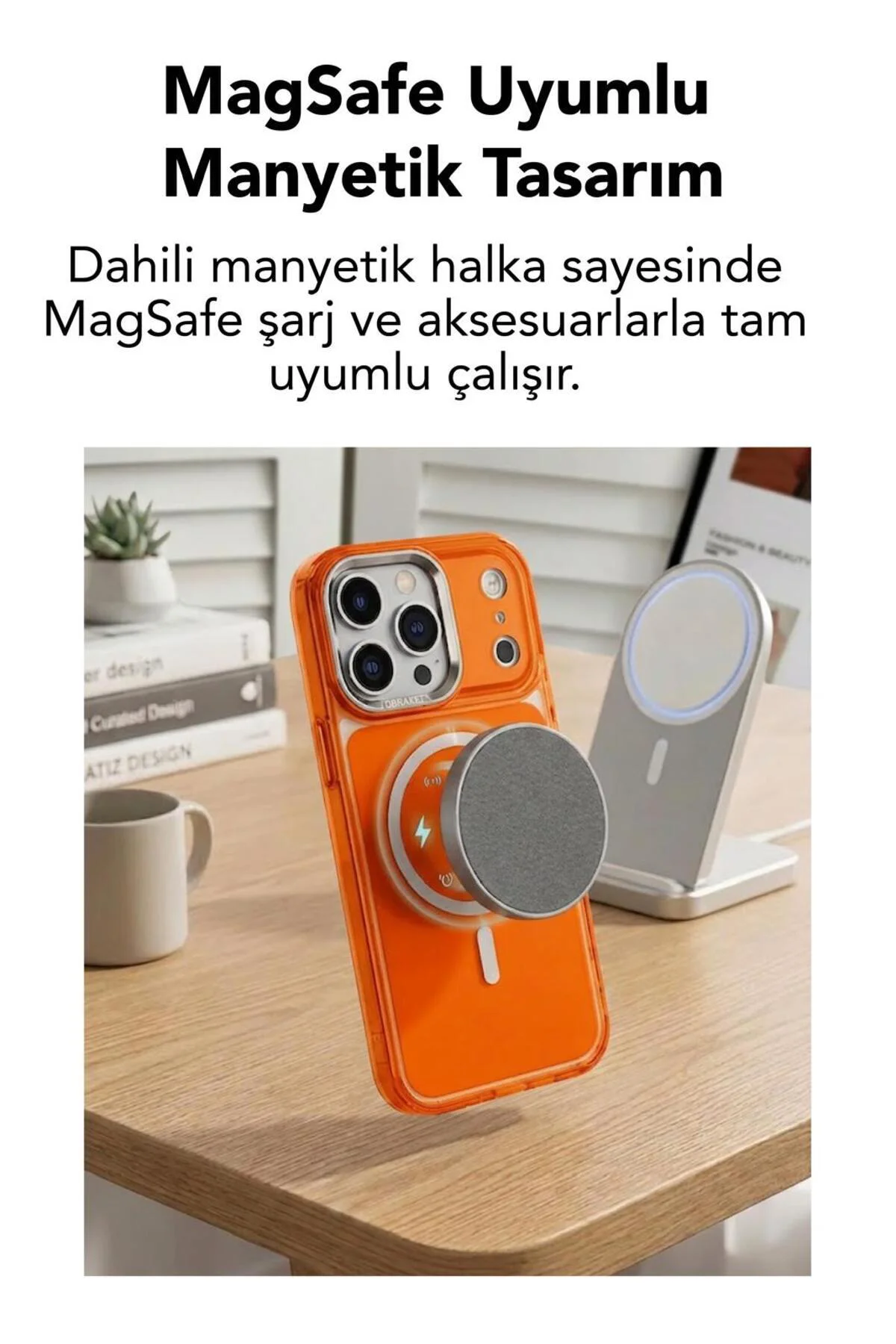 17 Pro Max Uyumlu Premium Magsafe Kapak Renkli Metal Tuş Metal Kamera Çerçeve Hoparlör Filtreli