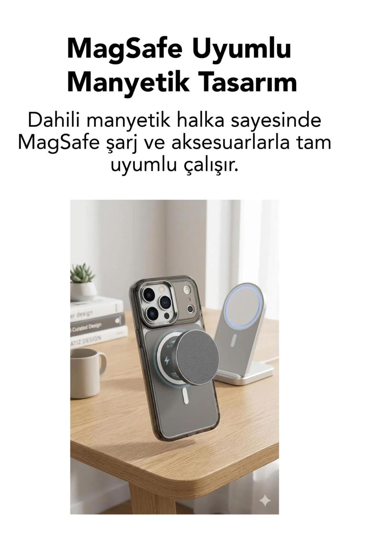 17 Pro Uyumlu Premium Magsafe Kapak Renkli Metal Tuş Metal Kamera Çerçeve Hoparlör Filtreli