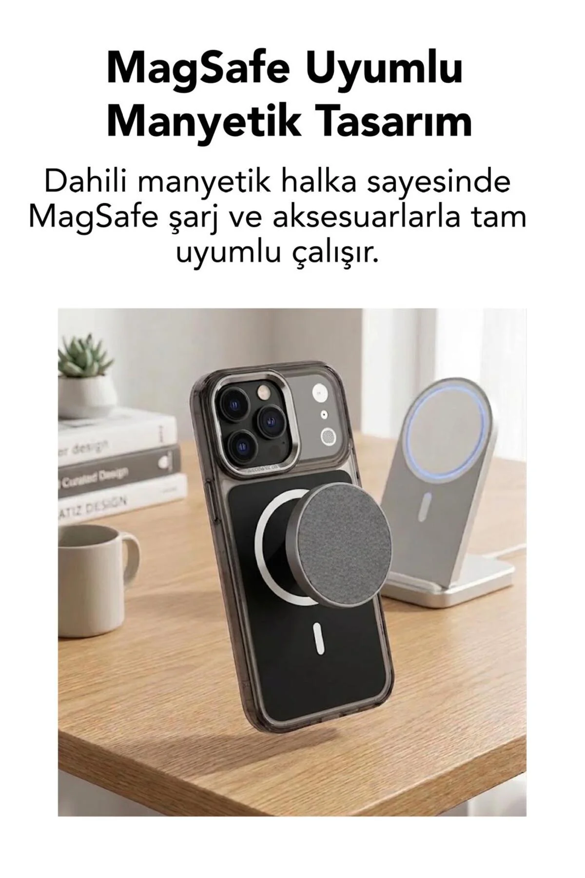 17 Pro Uyumlu Premium Magsafe Kapak Renkli Metal Tuş Metal Kamera Çerçeve Hoparlör Filtreli