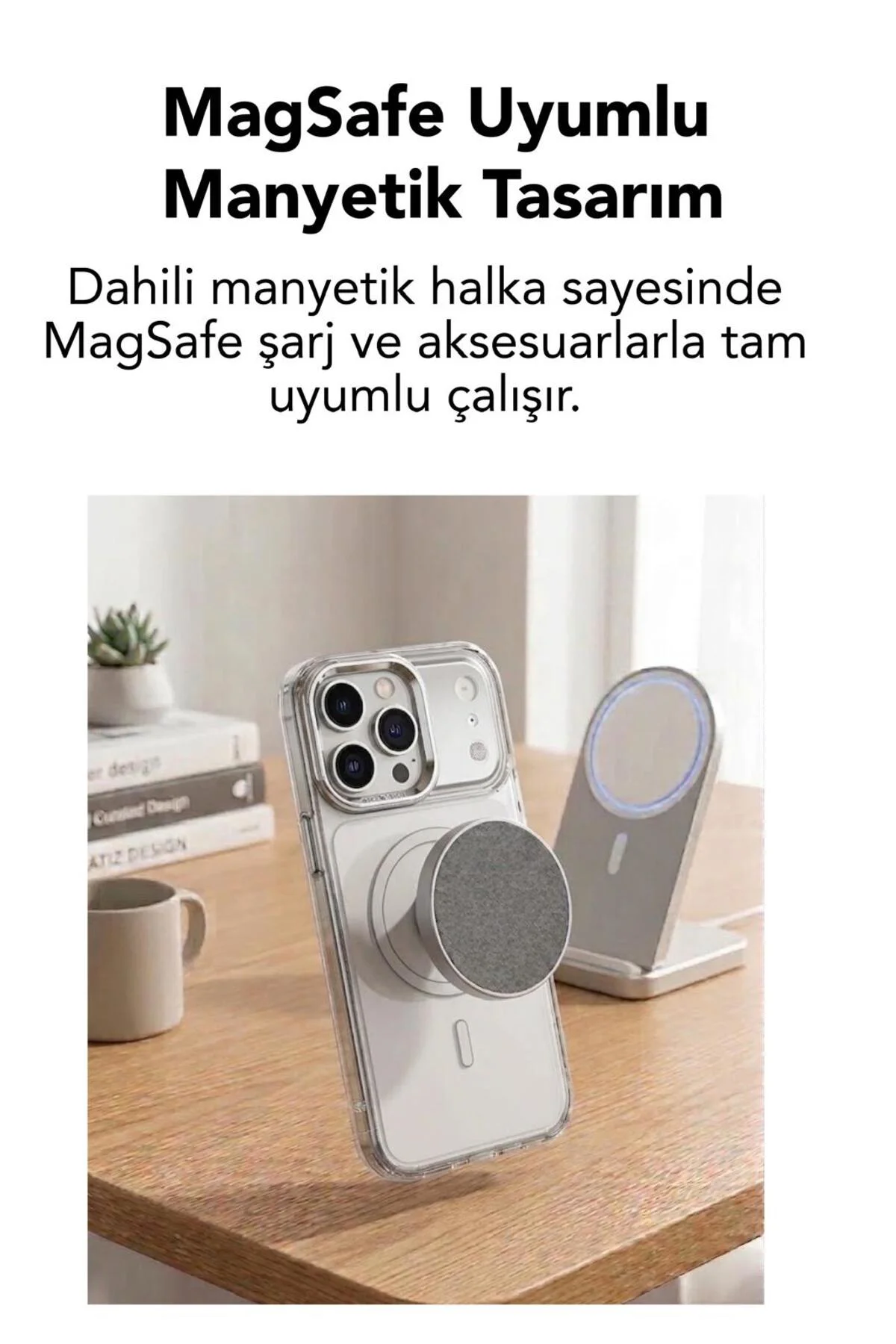 17 Pro Uyumlu Premium Magsafe Kapak Renkli Metal Tuş Metal Kamera