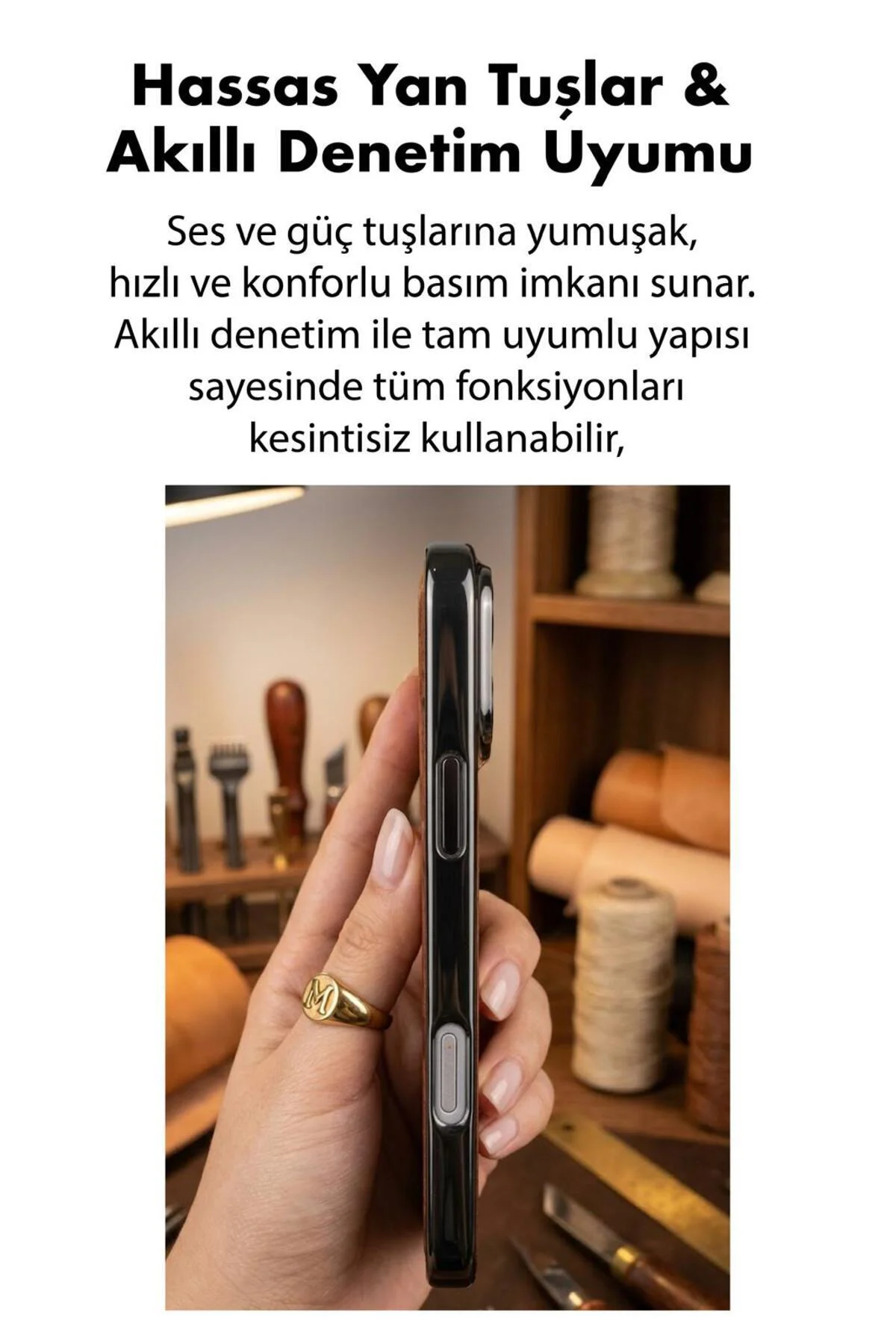17 Uyumlu Deri Cold Magsafe Kapak Sert Ultra İnce Tam Korum Kablo