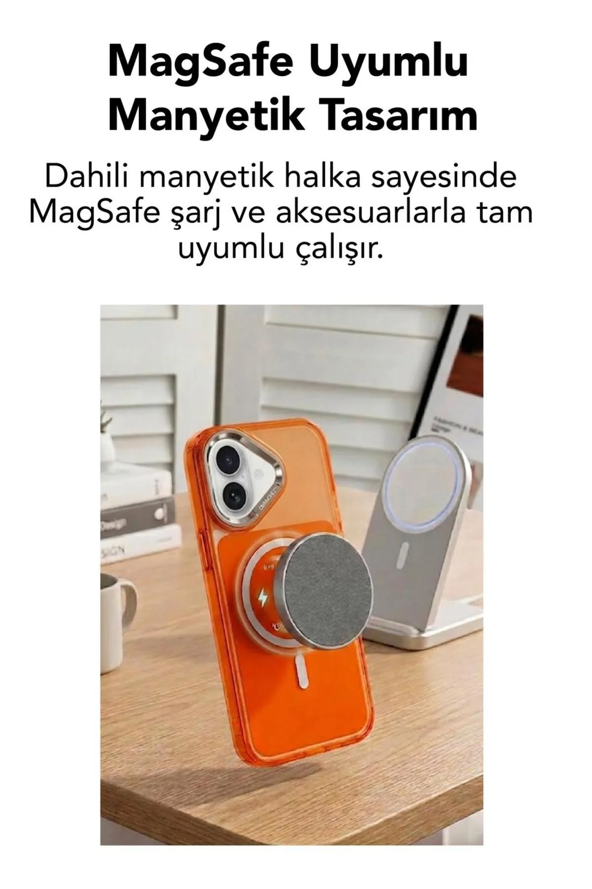 17 Uyumlu Premium Magsafe Kapak Renkli Metal Tuş Metal Kamera Çerçeve Hoparlör Filtreli
