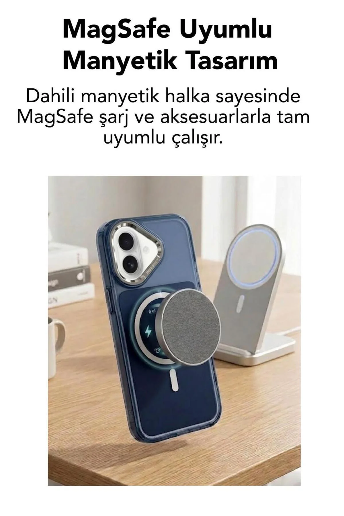 17 Uyumlu Premium Magsafe Kapak Renkli Metal Tuş Metal Kamera Çerçeve Hoparlör Filtreli