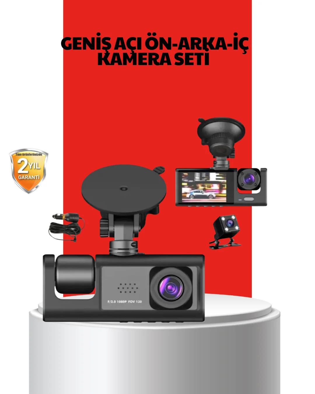 170° Geniş Açı Ön-Arka-İç Kamera Seti – Tam Kapsamlı Araç Güvenliği 170° Geniş Açı Ön-Arka-İç Kamera Seti – Tam Kapsamlı Araç Güvenliği