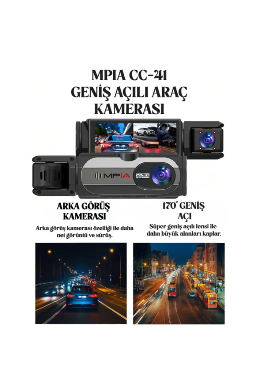 170° Geniş Açılı Araç Kamerası