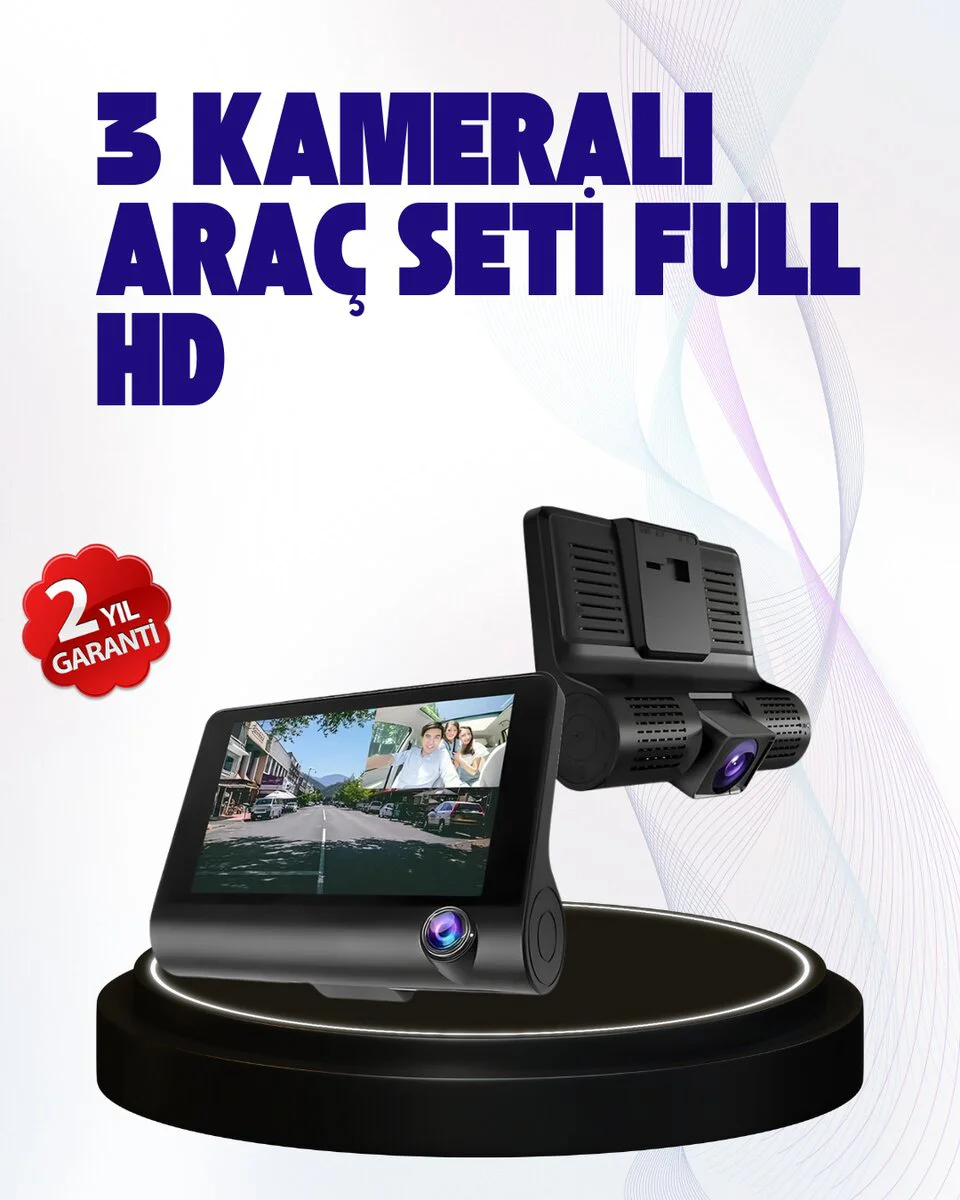 170° Geniş Açılı Araç Kamerası – Full HD DVR & G-Sensor ile Güvenli Sürüş ve Park