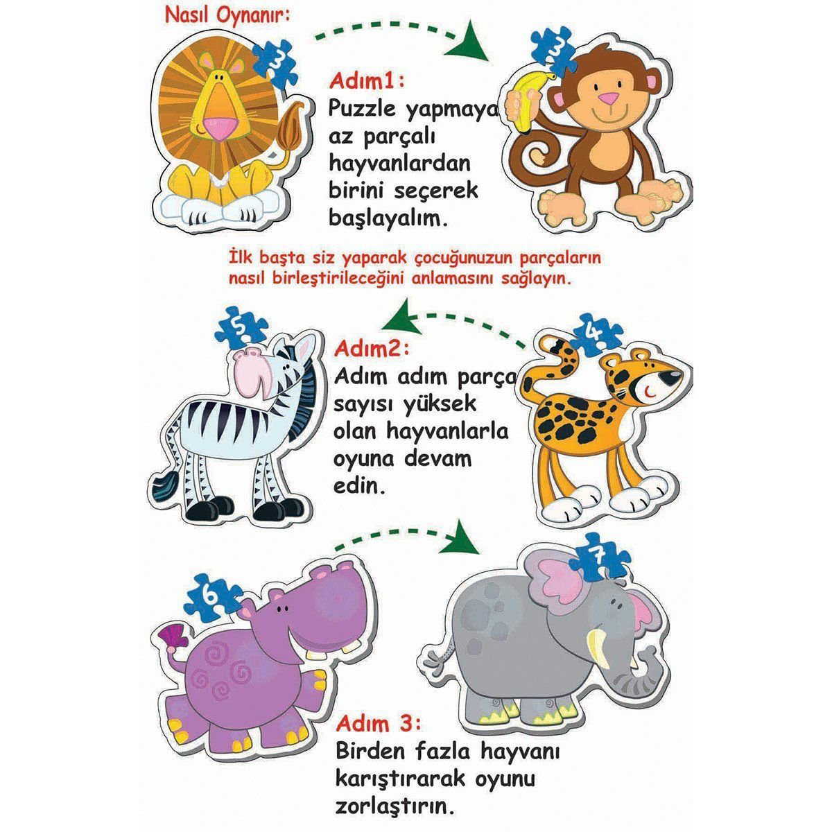 1703 Dıytoy, Baby Puzzle-Benim İlk Hayvanlar 1703 Dıytoy, Baby Puzzle-Benim İlk Hayvanlar
