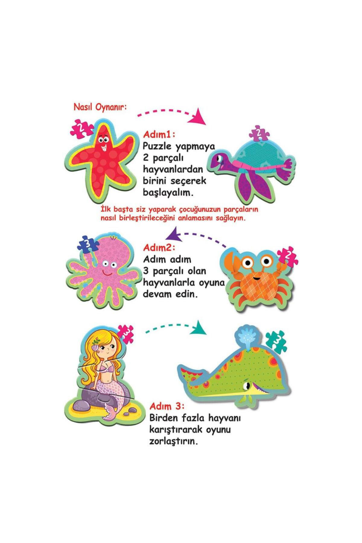 Nessiworld 1710 Baby Puzzle Benim İlk Puzzlem Deniz Canlilari