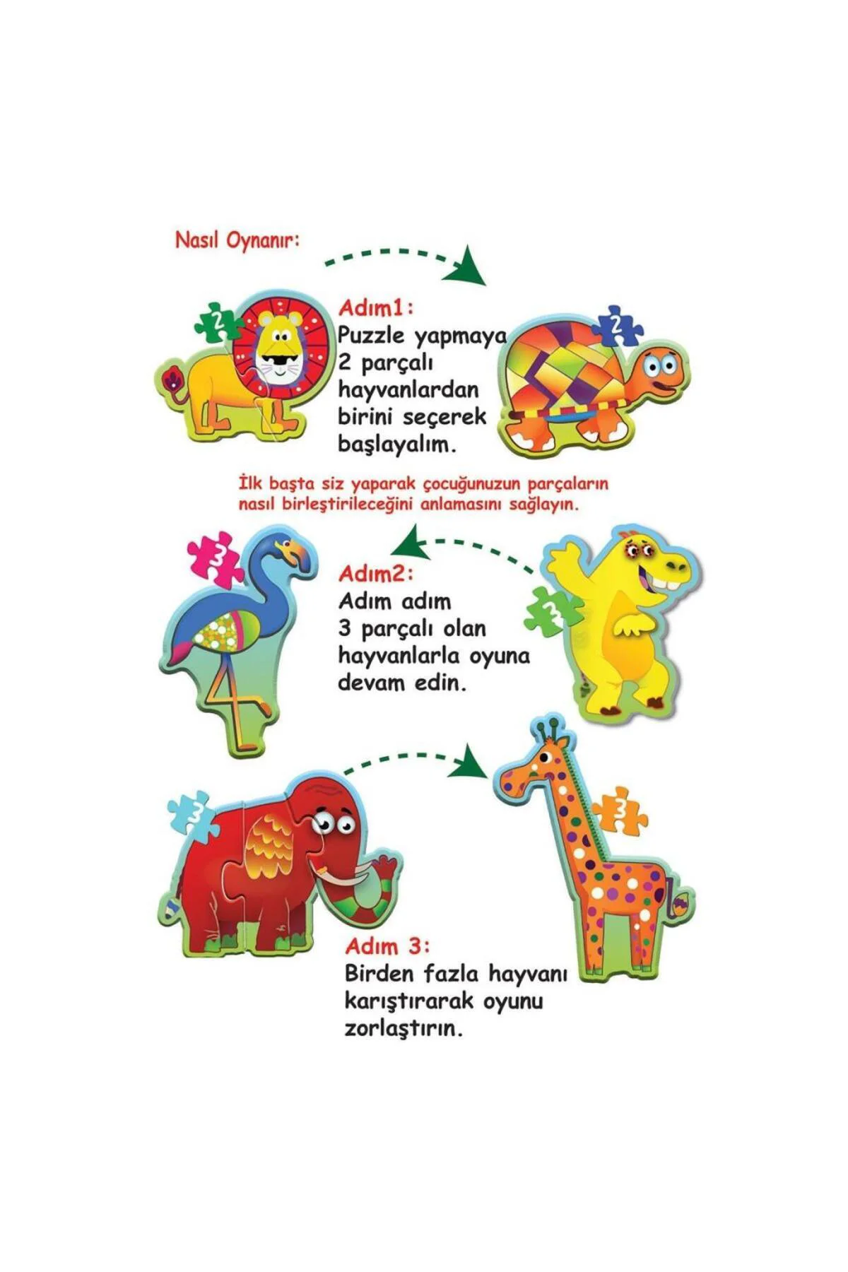 1727 BABY PUZZLE BENİM İLK PUZZLEM ORMAN HAYVANLARI
