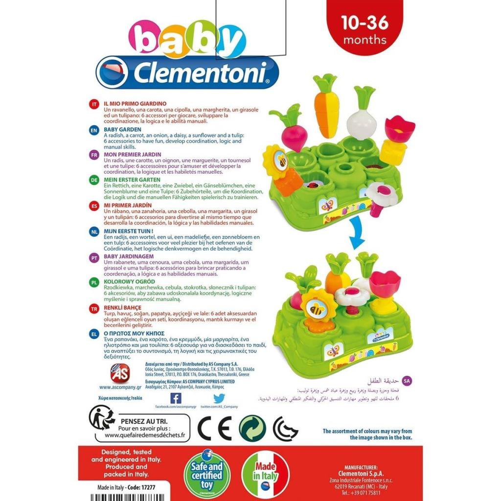 17277 Baby Clementoni - Renkli Bahçe 10-36 ay 17277 Baby Clementoni - Renkli Bahçe 10-36 ay