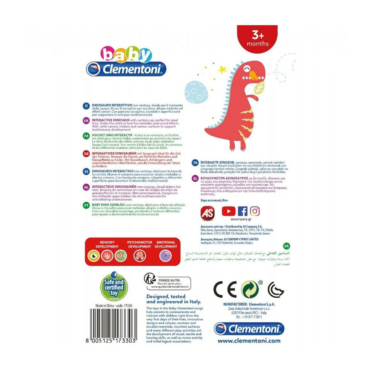 17330 Baby Clementoni İnteraktif Dinozor Oyuncak / +6 ay 17330 Baby Clementoni İnteraktif Dinozor Oyuncak / +6 ay