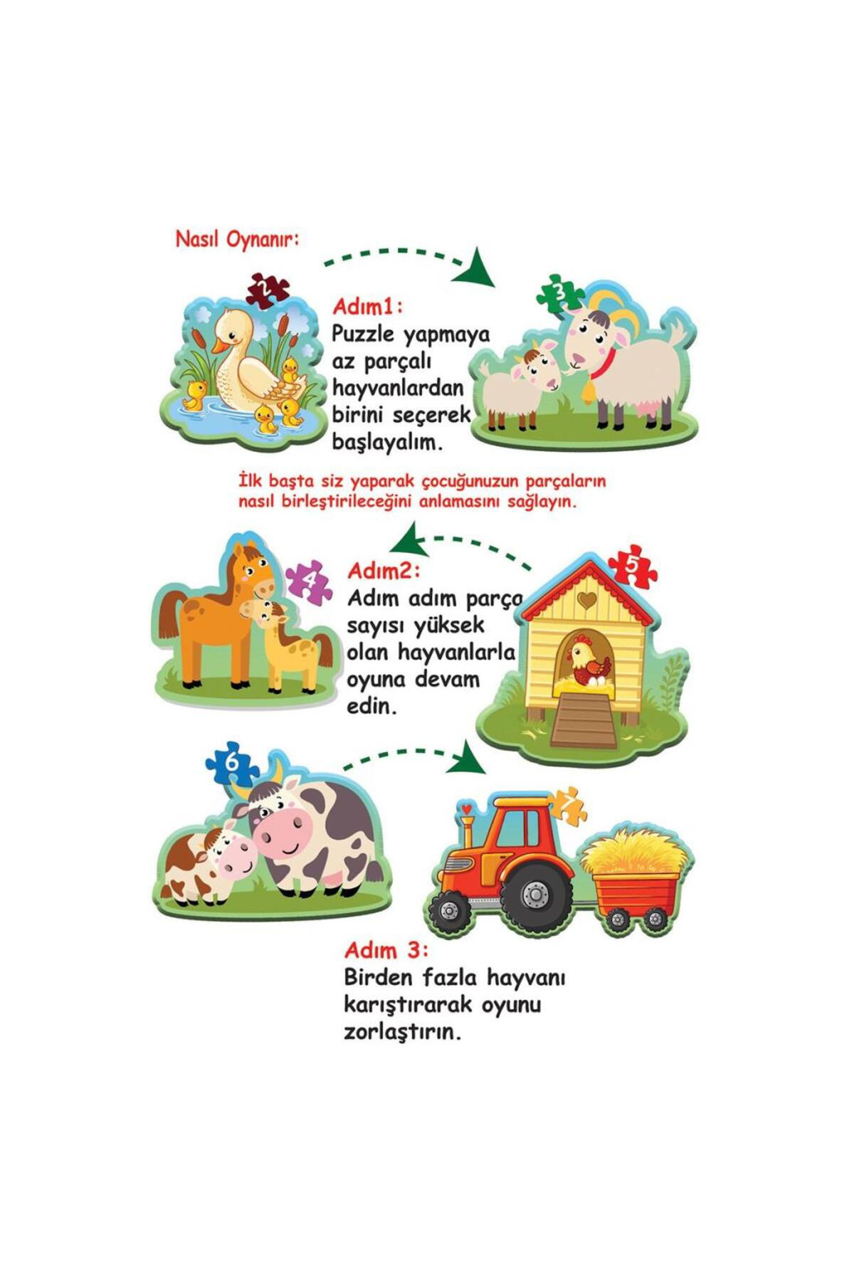 Nessiworld 1734 Dıytoy, Baby Puzzle - İlk Çiftlik Puzzle